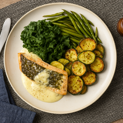 Creamy Dill Salmon Kale Bowl from Green Chef – UK organic meal kit review on mealkitreviews.co.uk